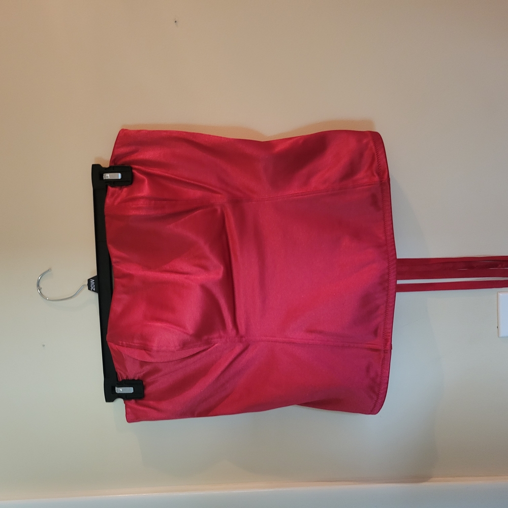 Red Plus Corset Top